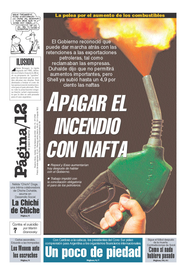 Tapa de la fecha 19-02-2002