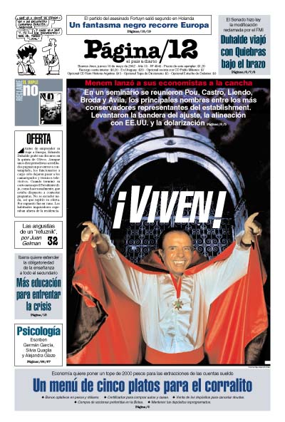 Tapa de la fecha 16-05-2002