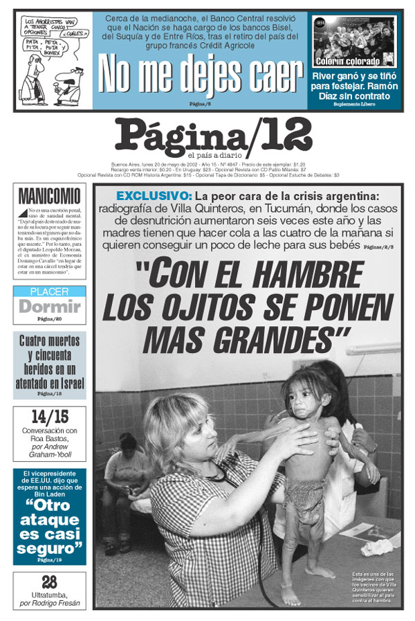 Tapa de la fecha 20-05-2002