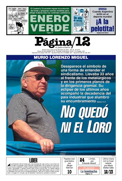 Tapa de la fecha 30-12-2002