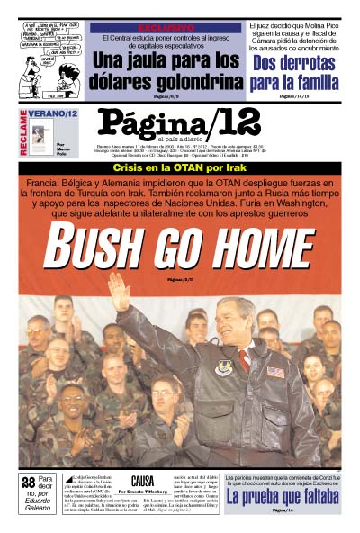 Tapa de la fecha 11-02-2003