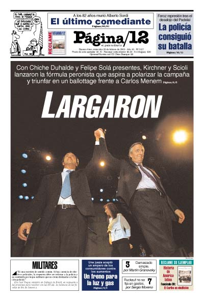 Tapa de la fecha 26-02-2003