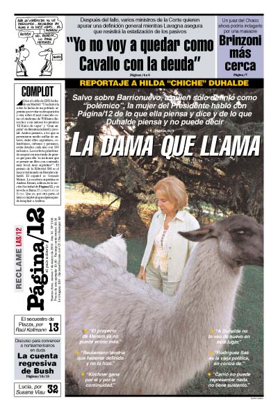 Tapa de la fecha 07-03-2003