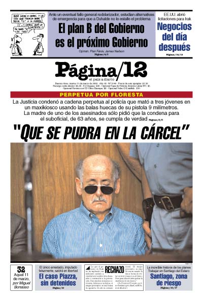 Tapa de la fecha 11-03-2003