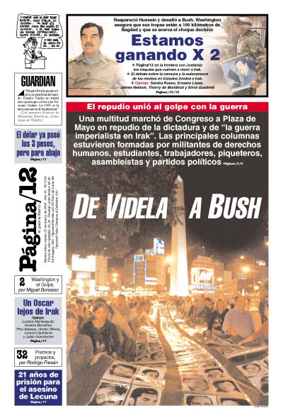 Tapa de la fecha 25-03-2003