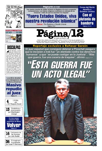 Tapa de la fecha 19-04-2003