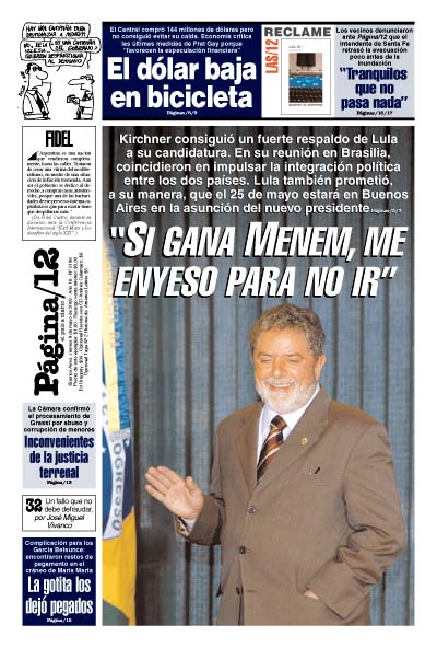 Tapa de la fecha 09-05-2003