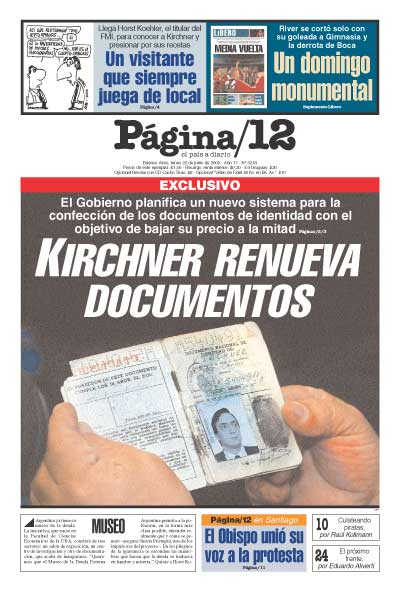 Tapa de la fecha 23-06-2003