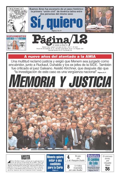 Tapa de la fecha 19-07-2003