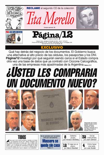 Tapa de la fecha 20-07-2003