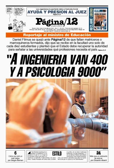Tapa de la fecha 28-07-2003
