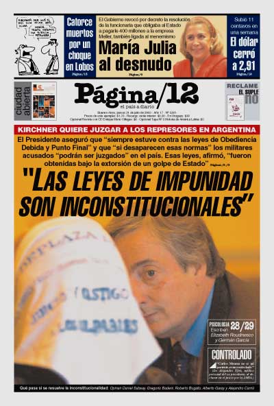 Tapa de la fecha 31-07-2003