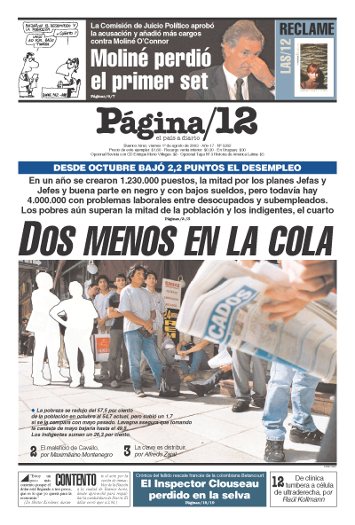 Tapa de la fecha 01-08-2003