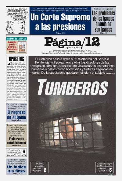 Tapa de la fecha 06-08-2003