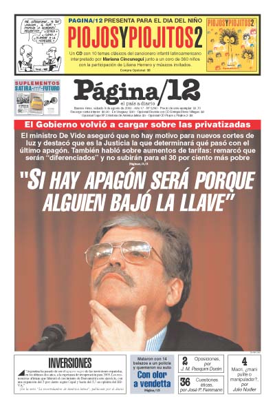 Tapa de la fecha 09-08-2003