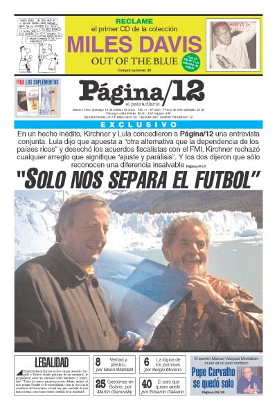 Tapa de la fecha 19-10-2003