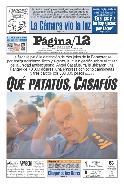 Tapa de la fecha 08-11-2003