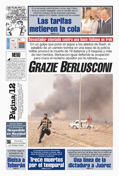 Tapa de la fecha 13-11-2003