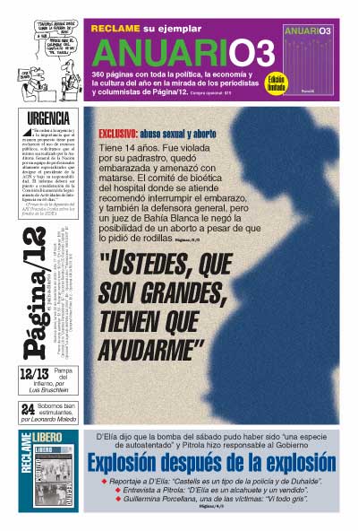 Tapa de la fecha 22-12-2003