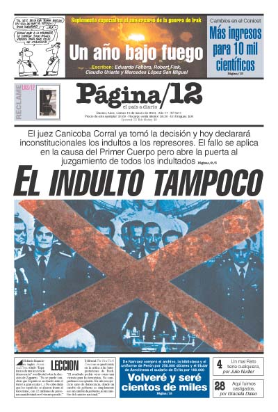 Tapa de la fecha 19-03-2004