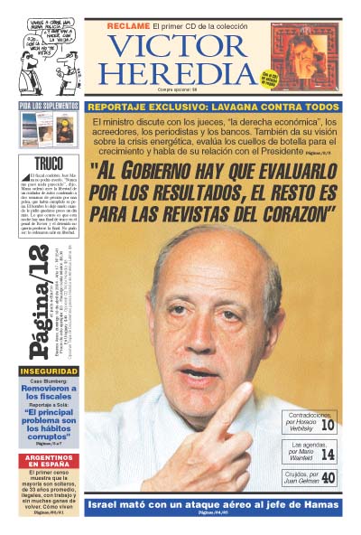 Tapa de la fecha 18-04-2004