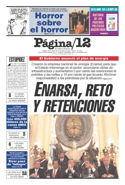 Tapa de la fecha 12-05-2004