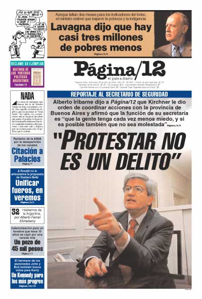 Tapa de la fecha 28-07-2004