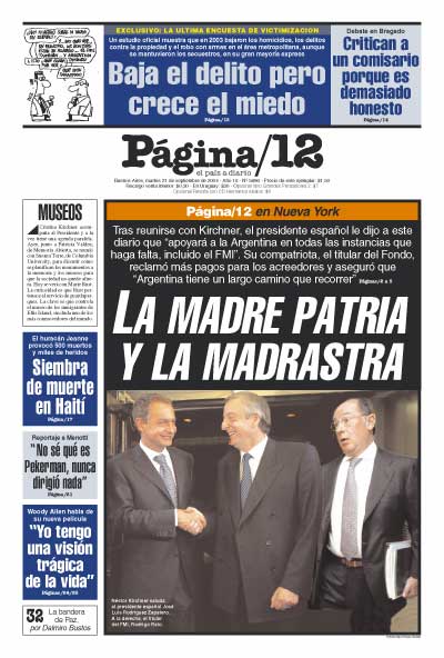 Tapa de la fecha 21-09-2004