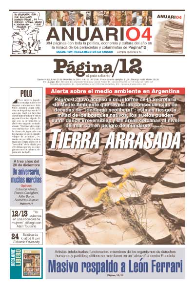 Tapa de la fecha 20-12-2004