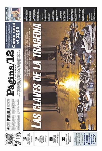 Tapa de la fecha 02-01-2005