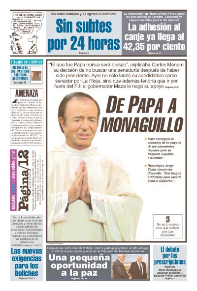 Tapa de la fecha 09-02-2005