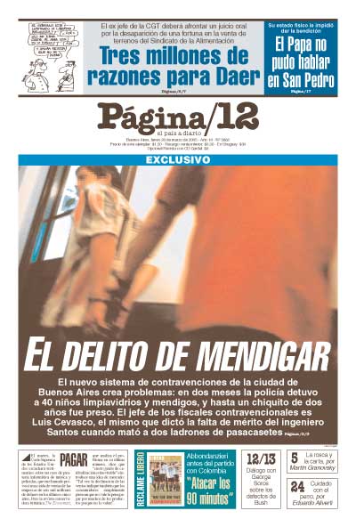 Tapa de la fecha 28-03-2005