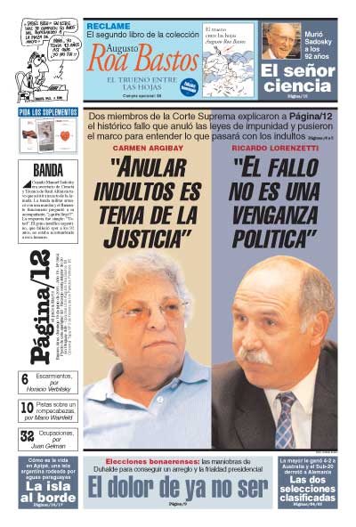 Tapa de la fecha 19-06-2005