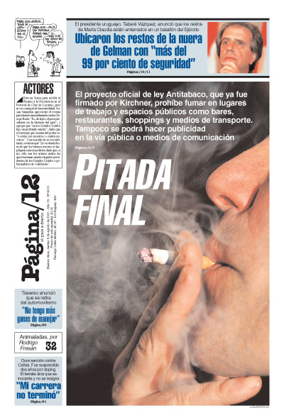 Tapa de la fecha 09-08-2005