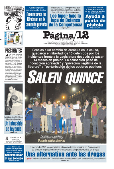 Tapa de la fecha 08-09-2005