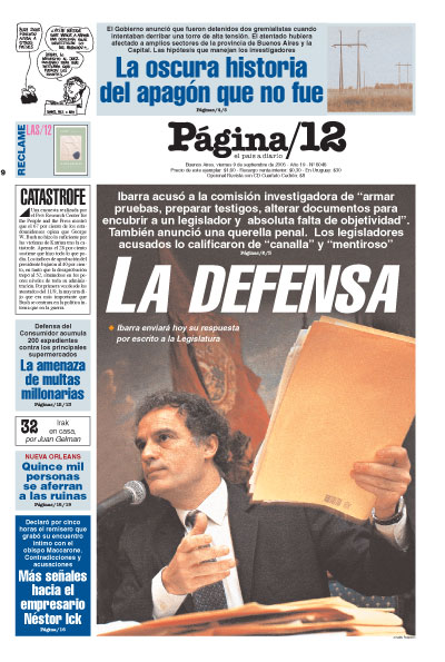 Tapa de la fecha 09-09-2005