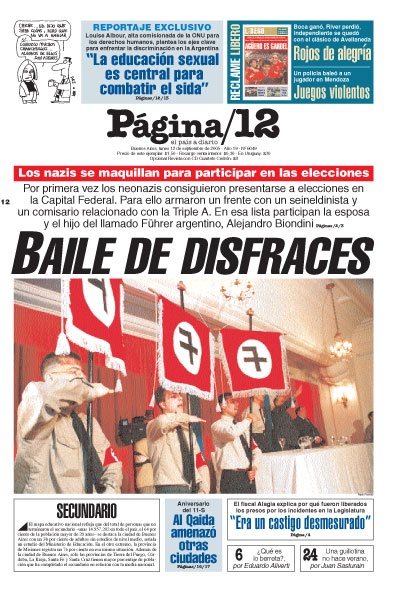 Tapa de la fecha 12-09-2005