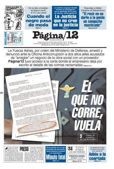 Tapa de la fecha 20-10-2005