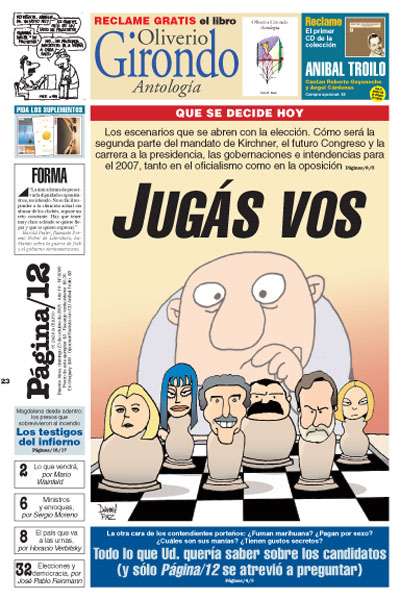 Tapa de la fecha 23-10-2005