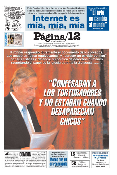 Tapa de la fecha 17-11-2005