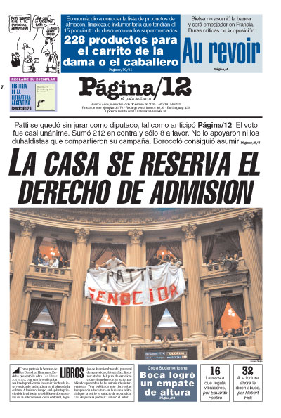 Tapa de la fecha 07-12-2005