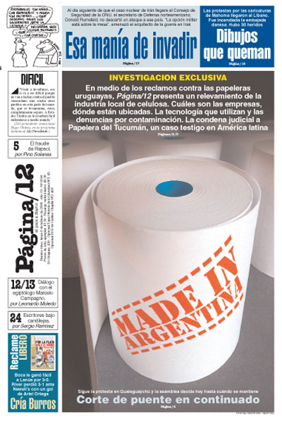 Tapa de la fecha 06-02-2006