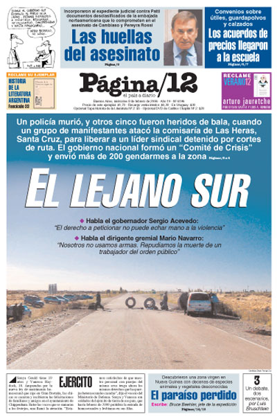 Tapa de la fecha 08-02-2006