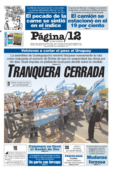 Tapa de la fecha 06-04-2006