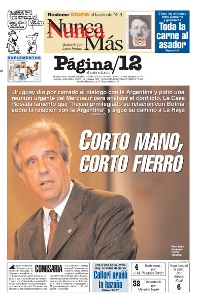 Tapa de la fecha 08-04-2006