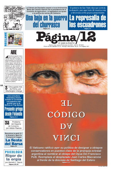 Tapa de la fecha 18-05-2006