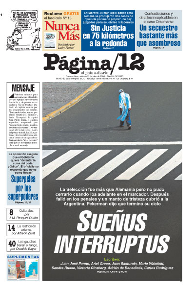 Tapa de la fecha 01-07-2006