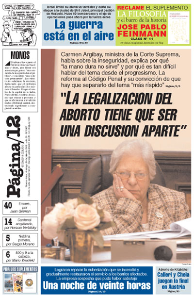 Tapa de la fecha 30-07-2006