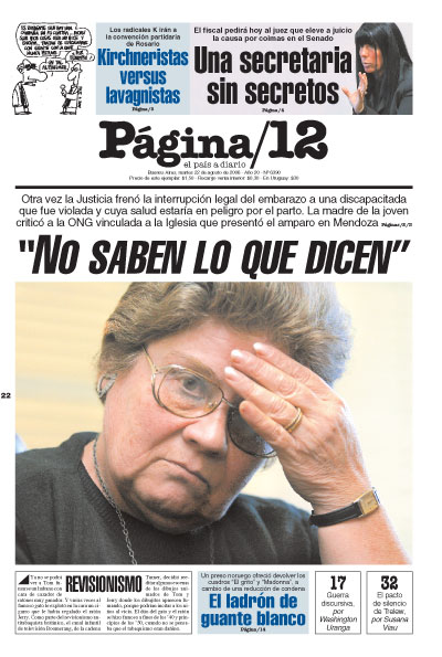 Tapa de la fecha 22-08-2006