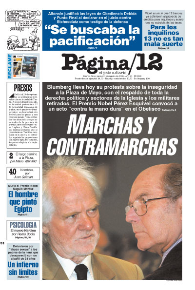 Tapa de la fecha 31-08-2006